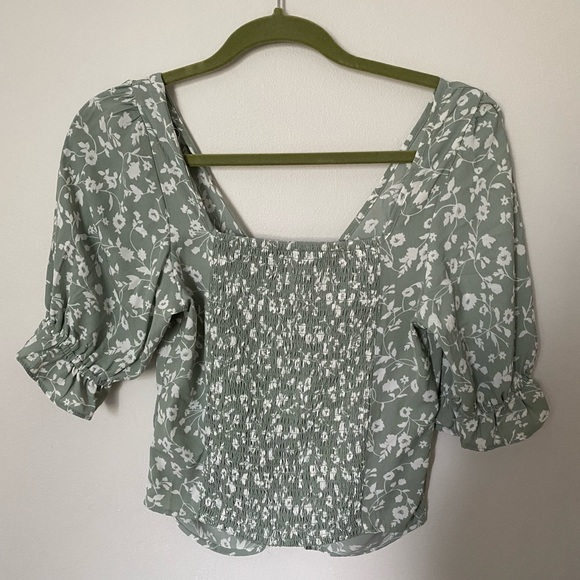 abercrombie puff sleeve top